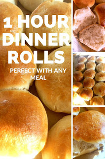 1 Hour Dinner Rolls: Hot, steamy rolls slathered in butter are the perfect accompaniment to any meal, especially when they are homemade! - Slice of Southern
