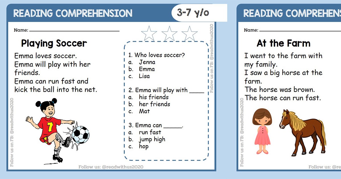 READING COMPREHENSION WORKSHEETS (New Set) - Guro Tayo