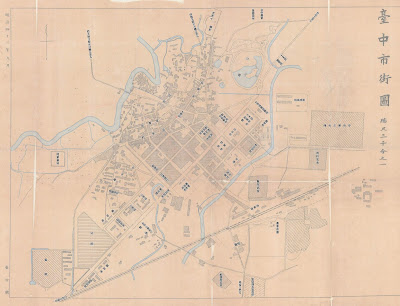 臺中市街圖 (1910年9月)