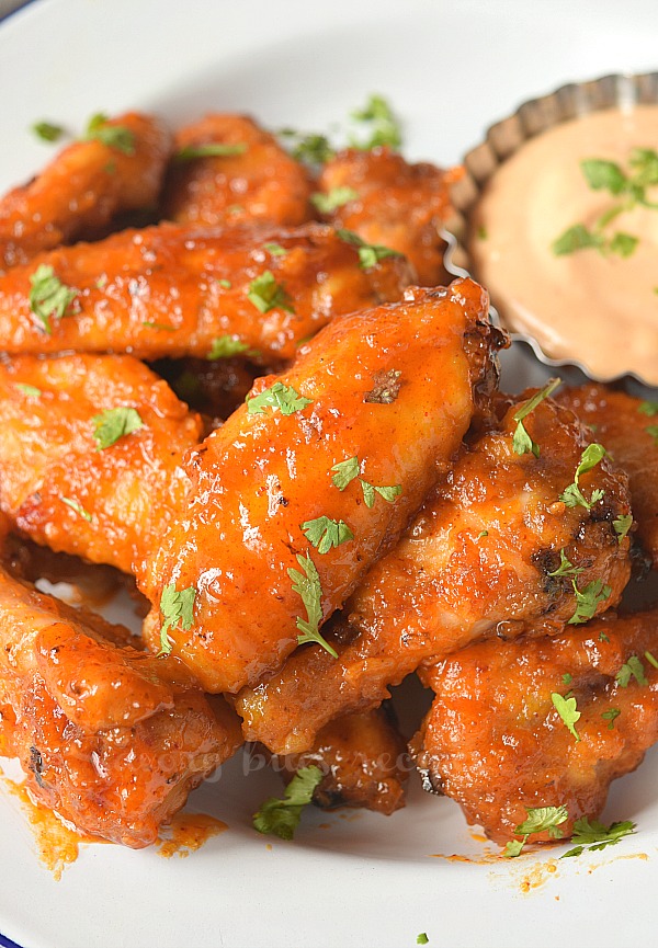 Baked honey hot wings