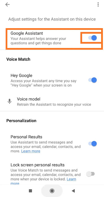 How to turn off Google Assistant in Android phones 5