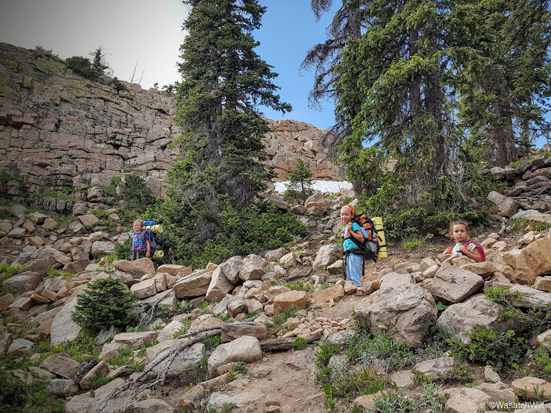 Backpacking with kids Uintas Clyde Lake Loop Backcountry Post