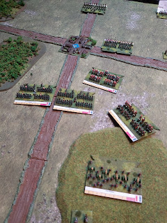 French begin advancing up the Brussels road