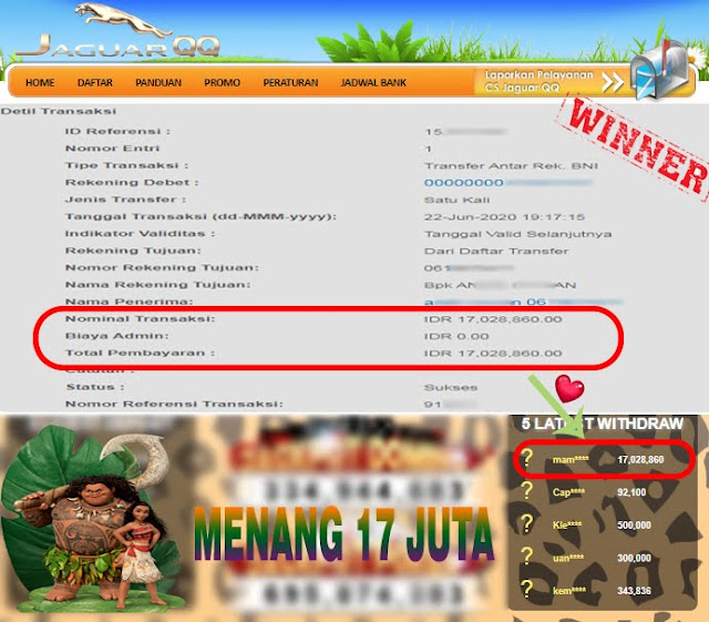 Semangat Senin Penuh Berkah di JaguarQQ ~ JaguarQQwin