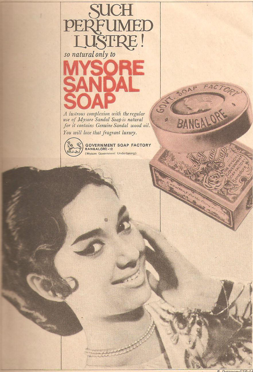 Classic Indian Advertisements: MYSORE SANDAL SOAP Vintage Ad