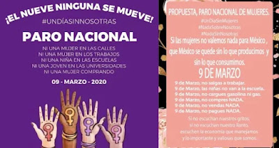 Convocan en redes sociales paro nacional de mujeres en México el 9 de marzo