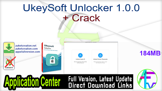 UkeySoft Unlocker 1.0.0 + Crack