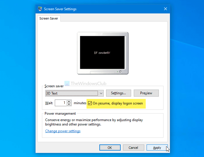 Windows 10이 화면을 잠그는 대신 절전 모드를 활성화하는 문제 수정