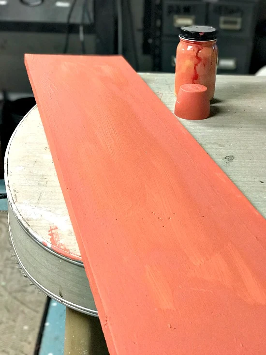 Orange chalky paint mixing colors