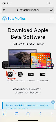 IOS 13.5 beta