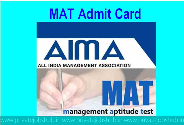 MAT Admit Card MAT Admit Card