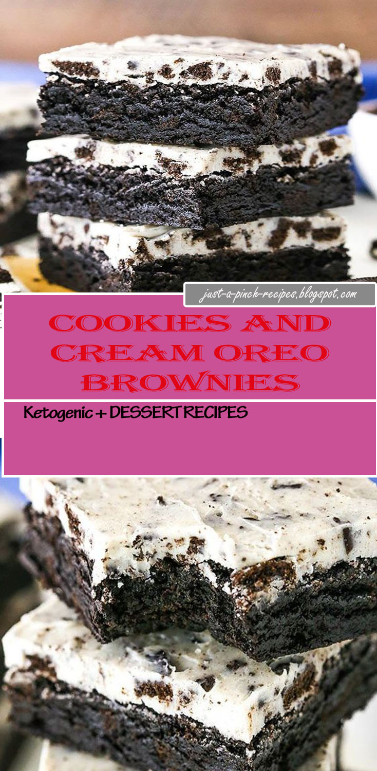 Cookies and Cream Oreo Brownies - Just A Pinch Recipes