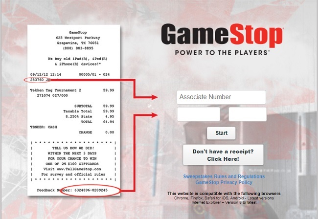 gamestop powerup rewards survey gamestop feedback survey