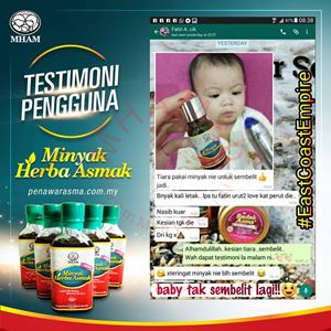 perbezaan minyak herba asmak original dan tiruan