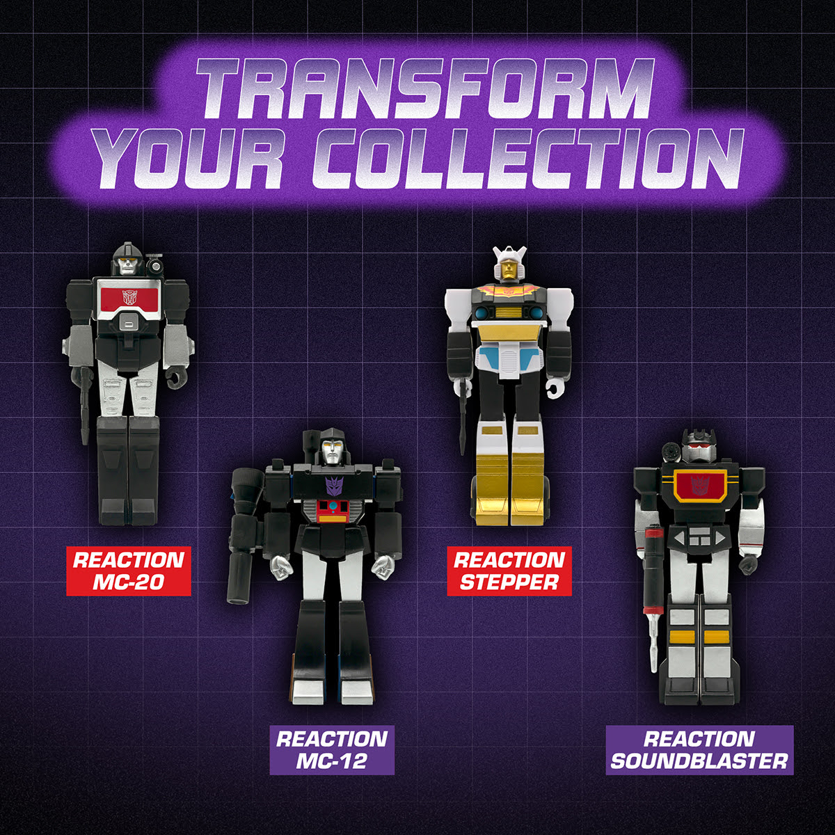 The Blot Says... Transformers G1 Black Friday Edition ReAction Figures