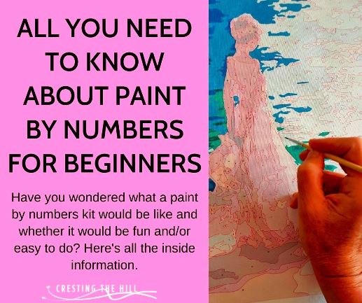 Have you wondered what a paint by numbers kit would be like and whether it would be fun and/or easy to do? Here's all the inside information.