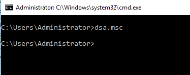 Open active directory from command line