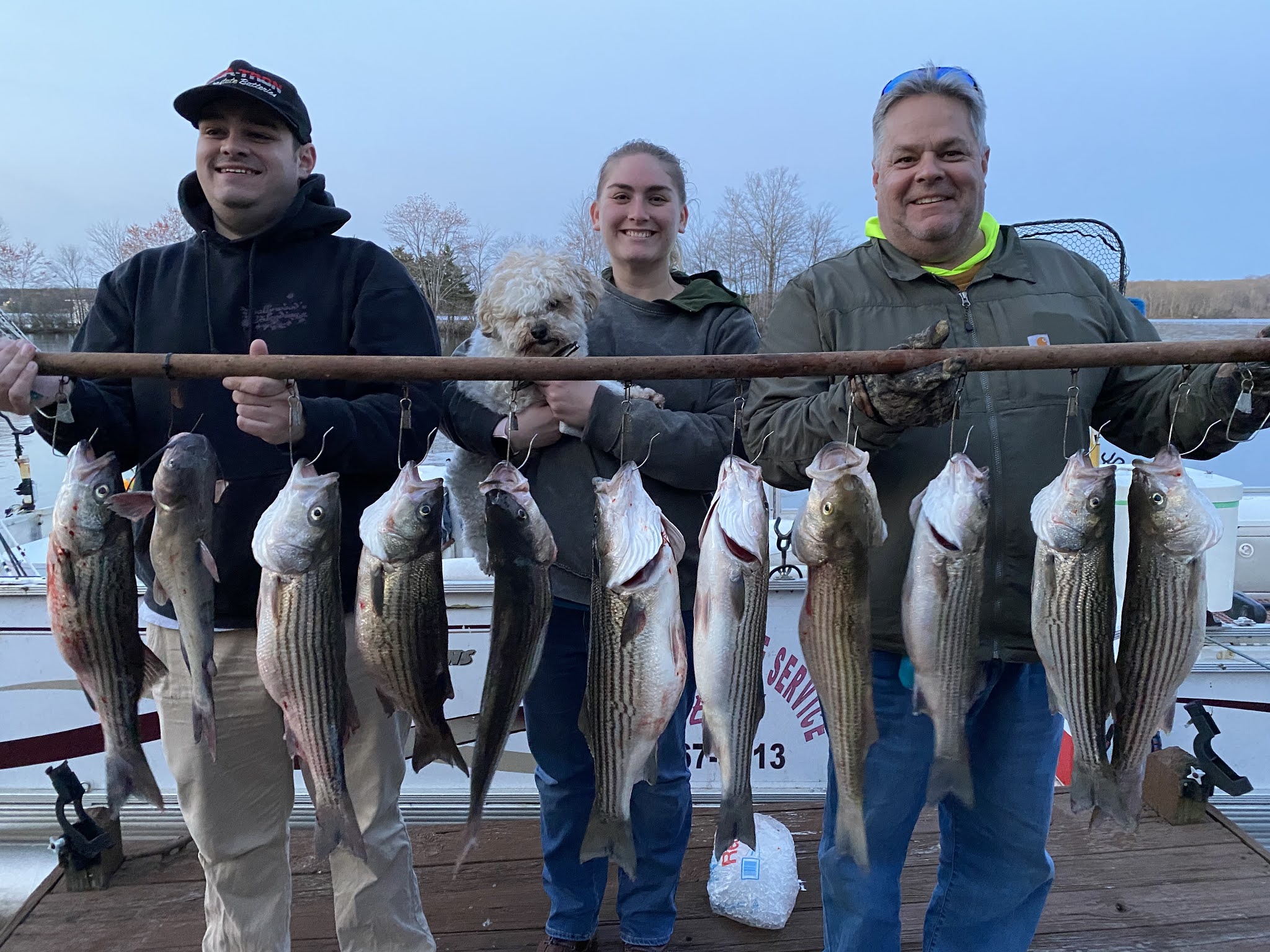 Striper Report Lake Anna Cold Front Stripers 4/3 Jim Hemby Guide