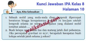 Kunci Jawaban Ipa Kelas 8 Halaman 10 Ayo Kita Selesaikan Wali Kelas Sd