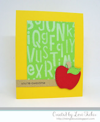 You're Awesome card-designed by Lori Tecler/Inking Aloud-stamps and dies from Lil' Inker Designs You're Awesome card-designed by Lori Tecler/Inking Aloud-stamps and dies from Lil' Inker Designs