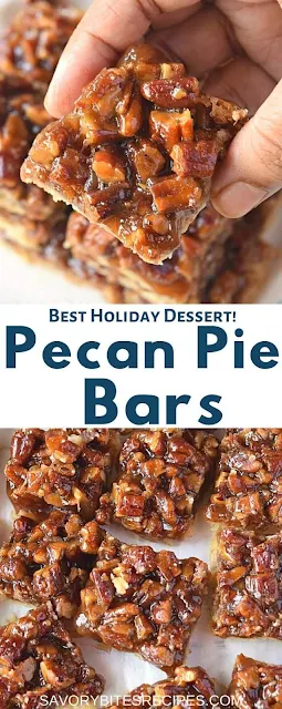 best holiday dessert pecan pie bars 