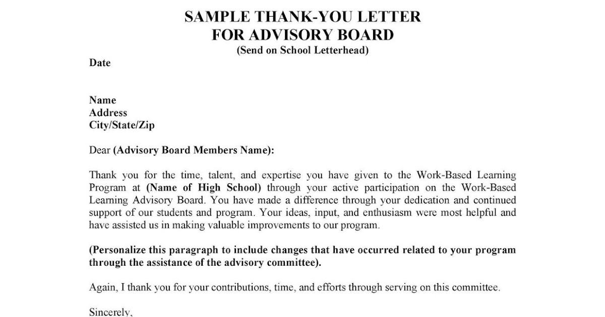 Thank You Letter Appreciation | Writing Letter