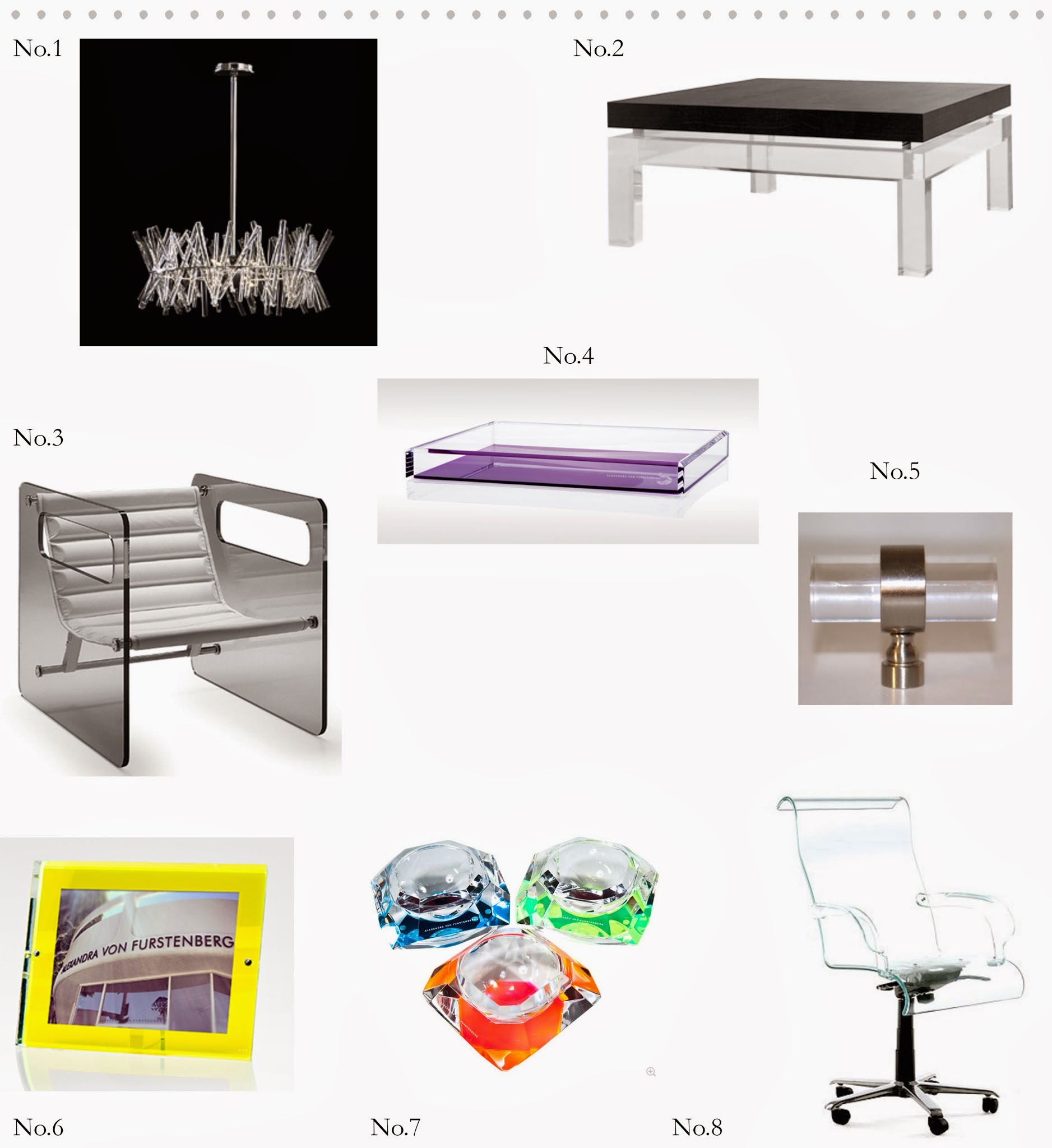 XVI design and style Lucite Lovin'