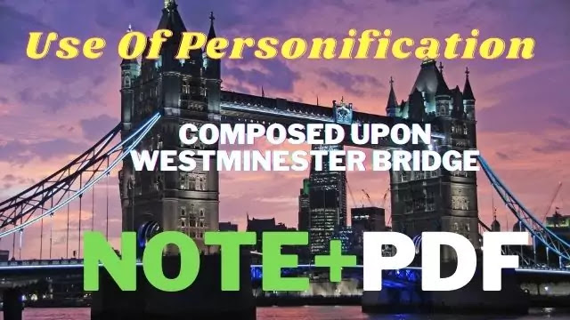 Use of personification | Composed Upon Westminester Bridge