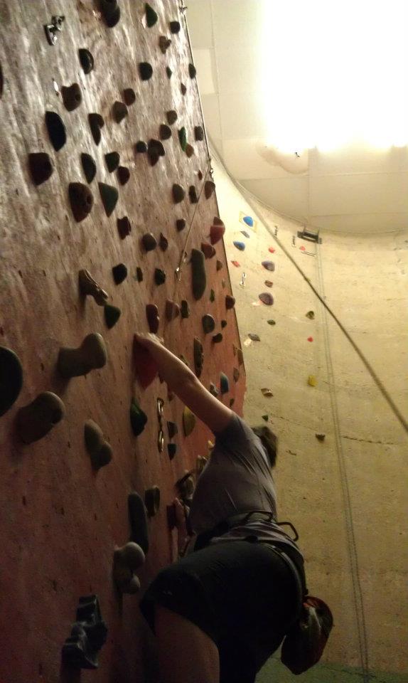 Climbing at Rocktown Gym Oklahoma City