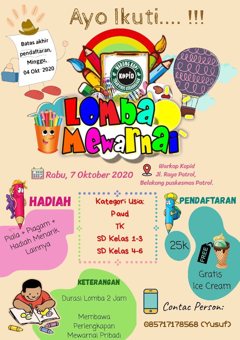 Lomba Mewarnai 2020 lomba menggambar dan mewarnai 2021