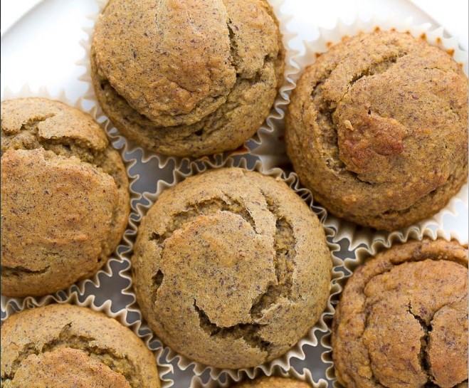 Flourless Banana Blender Muffins vegan glutenfree