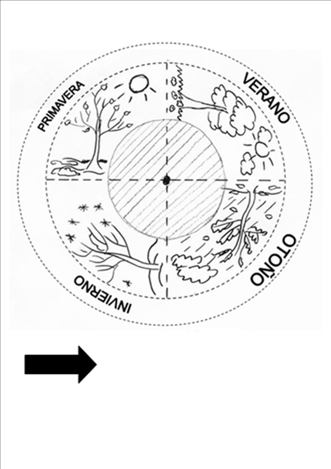 Imagenes De Las 4 Estaciones Del Año Para Niños Para Colorear - Hábitos
