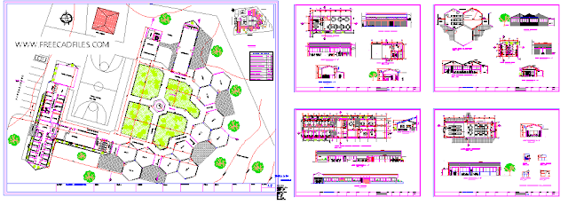 Sanitary Services for Hostel – DWG