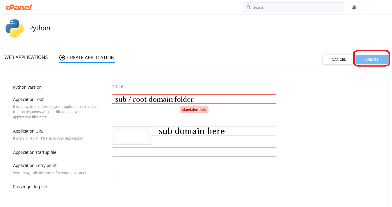 how to cara install django phyton di cpanel hosting