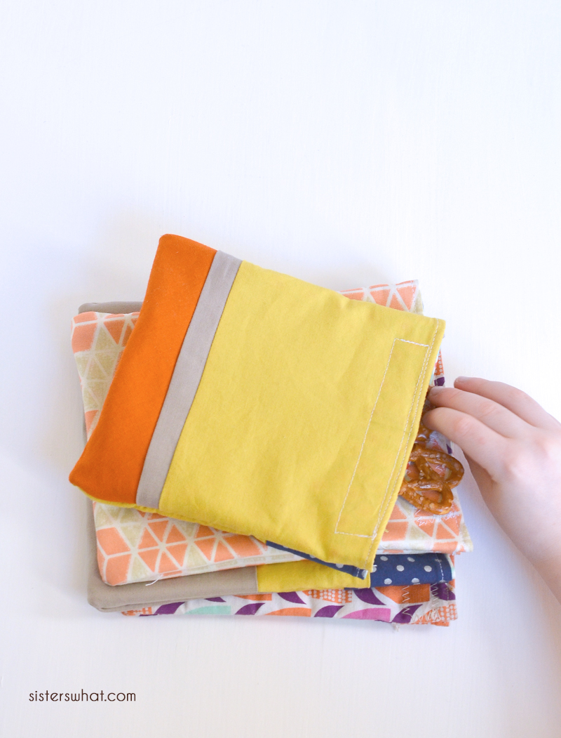 Reusable Snack Bags Tutorial Sisters, What!