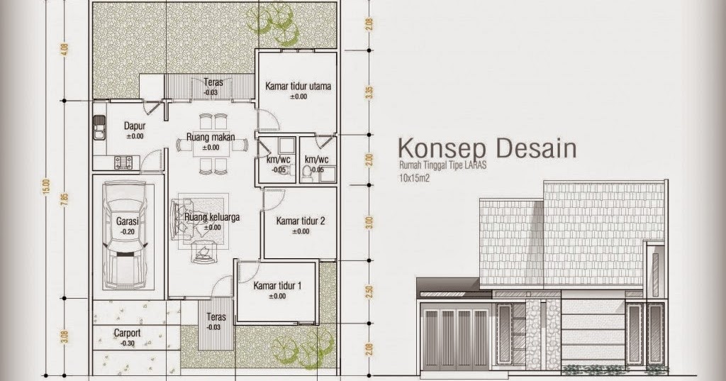 Konsep Top 55 Desain Rumah 10 X 12