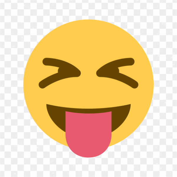 Emoji divertido sacando la lengua png transparente
