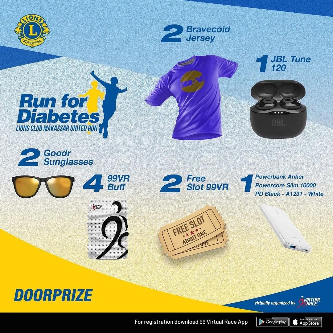 Doorprize 🔍 Run for Diabetes • 2021 Doorprize 🎁 Run for Diabetes • 2021