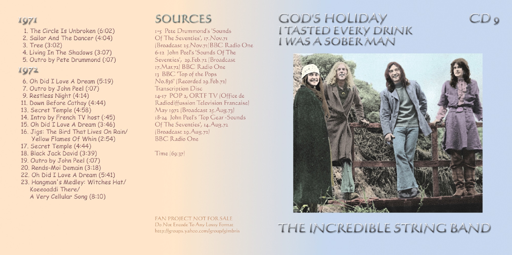 T.U.B.E. Incredible String Band God's Holiday (STU/FLAC) 16 CD's