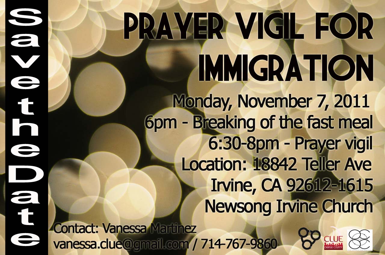 Loving the Stranger Prayer Vigil November 7
