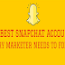 10 Best Snapchat Accounts to Follow for Marketing Inspiration #infographic