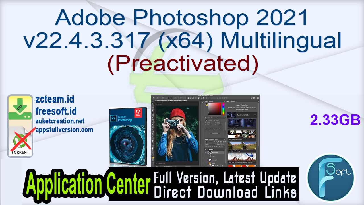 Adobe Photoshop 2021 v22.4.3.317 (x64) Multilingual (Preactivated)  _ZcTeam.id Free Download