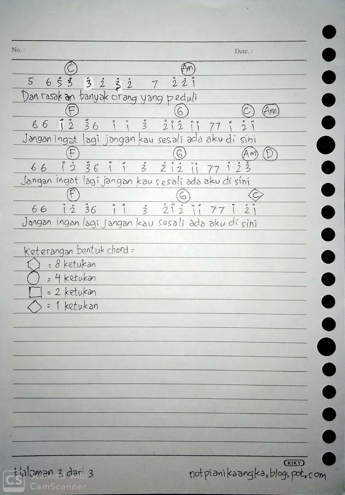 Husmanss Chord Lagu Dhyo Haw Ada Aku Disini