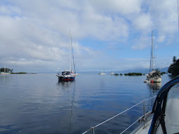 View from our mooring ball