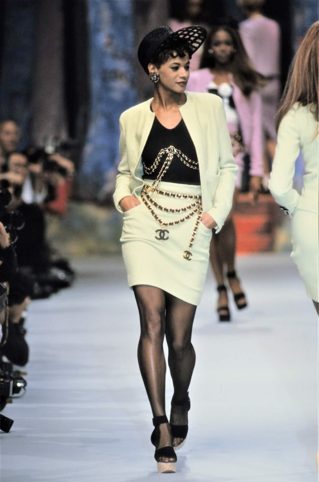 Chanel Crumpled Thigh High Boot (Karl Lagerfeld) at 1stDibs