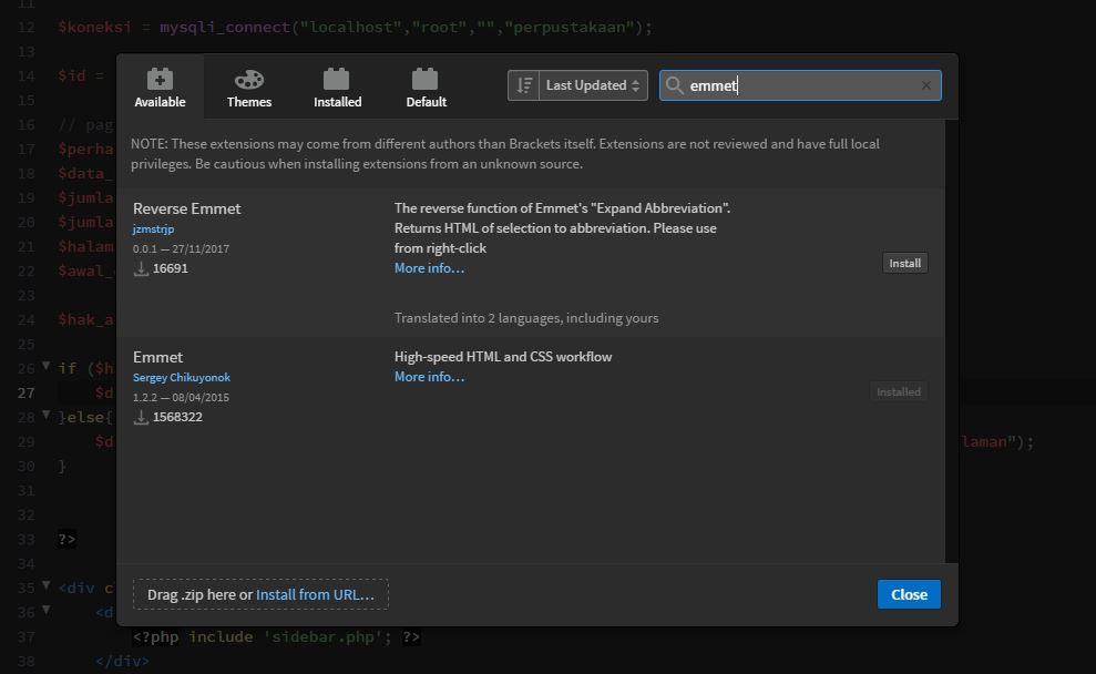 Ngoding jadi lebih mudah dengan emmet, tutorial menginstal emmet pada