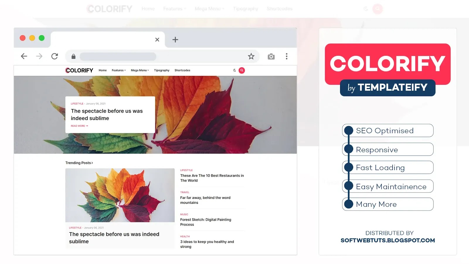 Colorify Blogger Template Colorify Blogger Template
