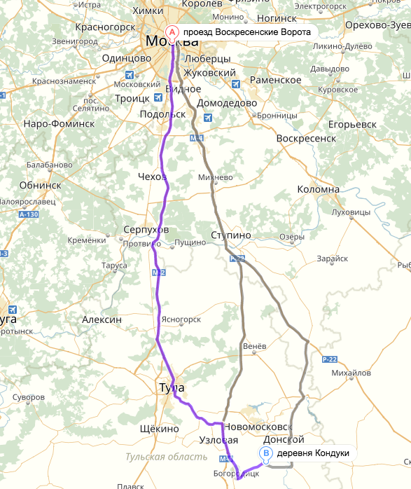 Озера тульская область карта