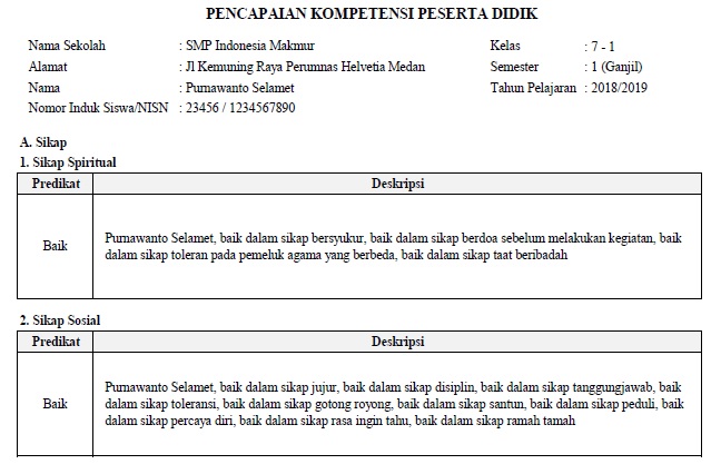 Aplikasi Raport Kurikulum 2013 SMP Versi 08.2019 Blog