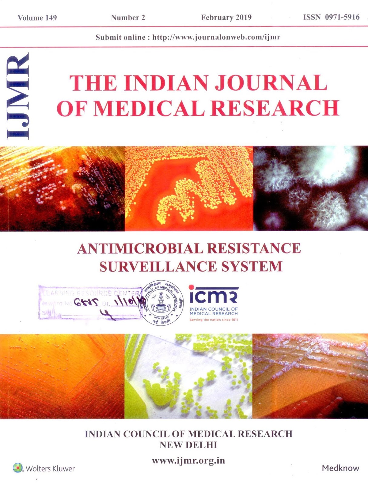http://www.ijmr.org.in/showbackissue.asp?issn=0971-5916;year=2019;volume=149;issue=2